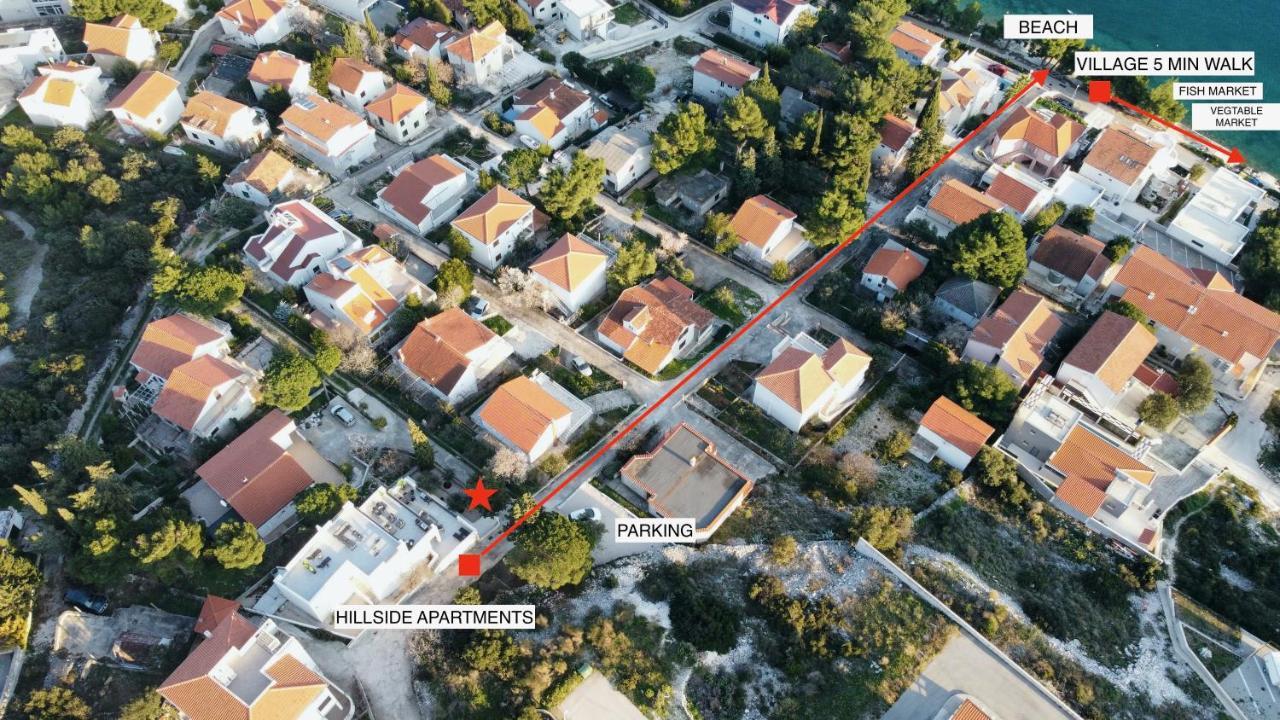 The Grande - Huge Terrace - Amazing Sea Views - Tastefully Furnished - Access To Rooftop Terrace And Gym - Hillside Apartments Rogoznica 罗戈兹尼察 外观 照片